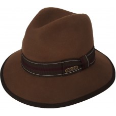 Mujer&apos;s Hombre&apos;s Fall Winter 100% Wool Felt Fedora Floppy Trilby Casual Hat Brown  eb-24752488